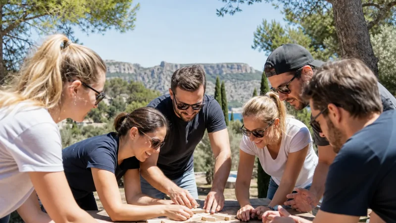 Team building dans le Sud : profiter du climat pour une activité en extérieur